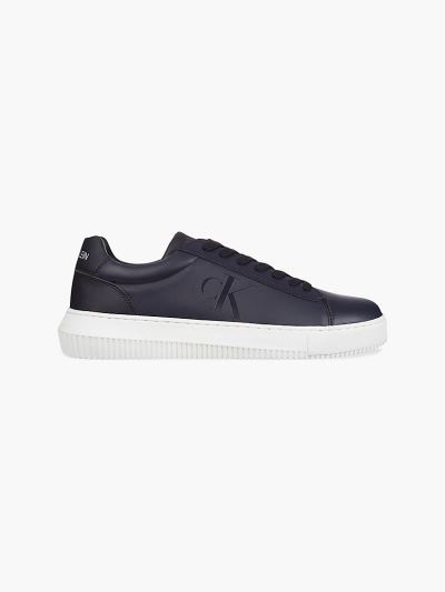 Calvin Klein Cipők HU337856 | Calvin Klein Bőr Férfi Sportcipő Sötétkék